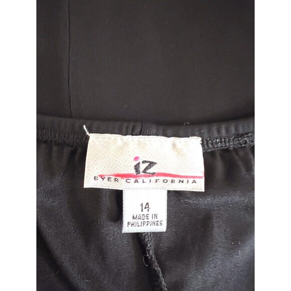 VTG Byer Girls Black Ruffle Mesh Lace Party Dress 14 Empire Waist Milkmaid Y2K - Picture 3 of 6